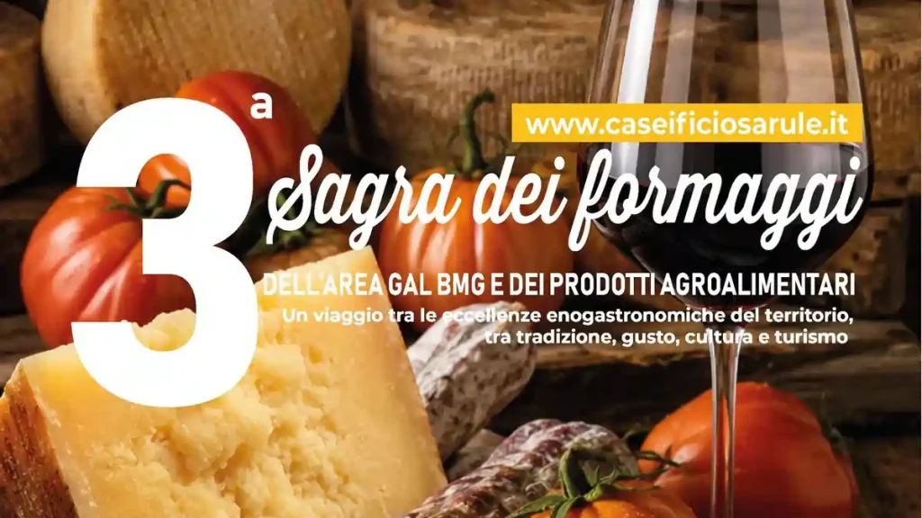 Sagra dei formaggi Sarule 2026, stralcio del manifesto ufficiale | In Sardegna con Dani