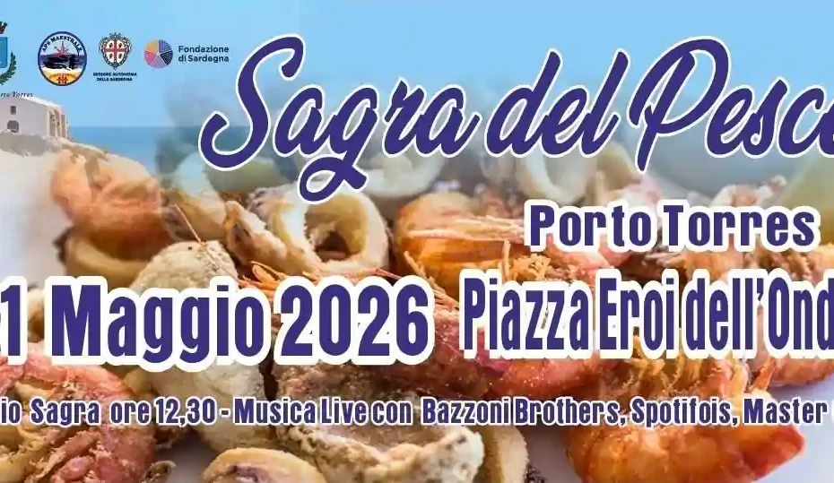 Sagra pesce Porto Torres 2026, manifesto con date e programma | In Sardegna con Dani