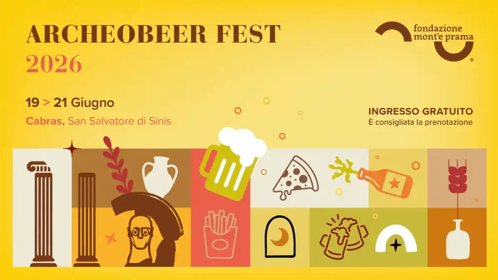 Archeobeer fest Cabras 2026, manifesto con le date e la location | In Sardegna con Dani