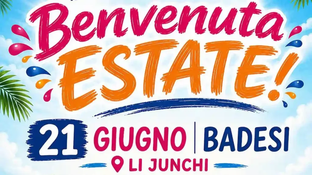 Benvenuta estate Badesi 2026, manifesti con data e location | In Sardegna con Dani