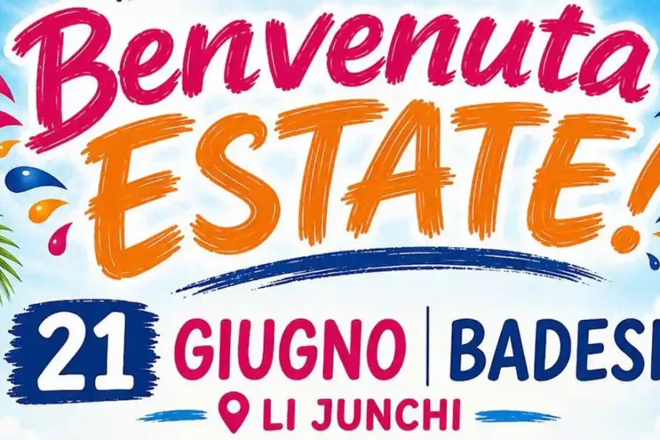 Benvenuta estate Badesi 2026, manifesti con data e location | In Sardegna con Dani