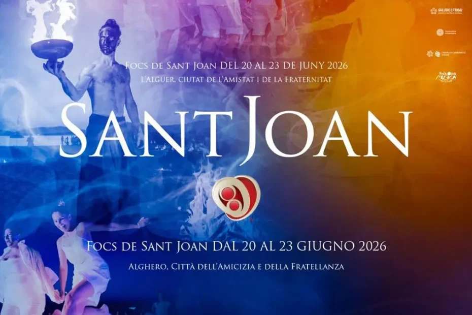 Fuochi di San Giovanni Alghero 2026, manifesto con le date | In Sardegna con Dani