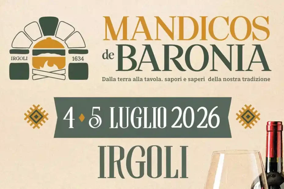 Mandigos de Baronia 2026 Irgoli, manifesto con le date ufficiali | In Sardegna con Dani