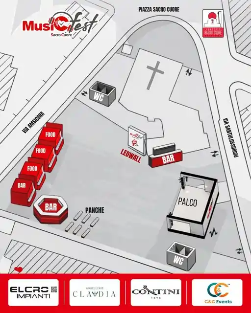 Arena Sacro Cuore a Oristano, dove si svolgerà il festival musicale | In Sardegna con Dani