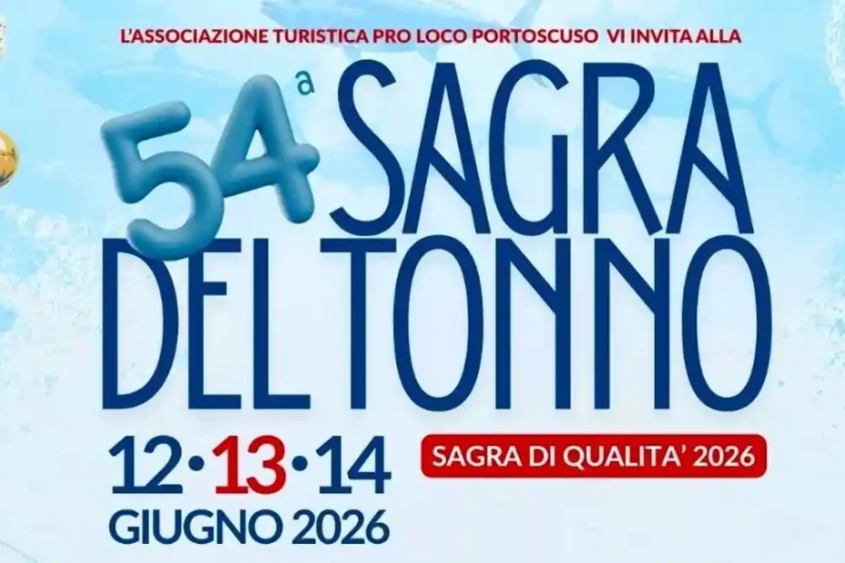 Sagra del tonno Portoscuso 2026, manifesto con le date ufficiali | In Sardegna con Dani