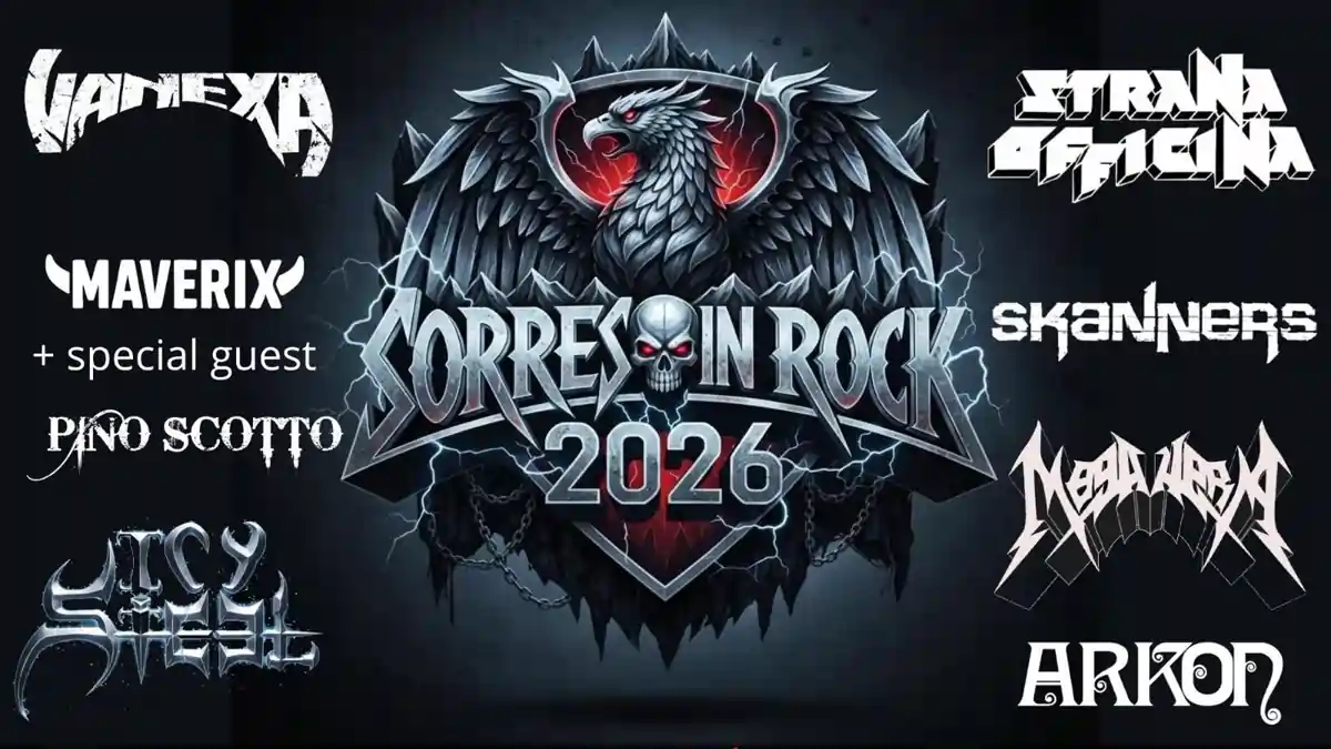 Sorres in Rock 2026 a Villasor, manifesto con i nomi delle band partecipanti | In Sardegna con Dani