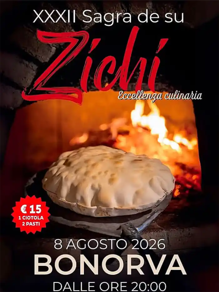 Sagra de su Zichi a Bonorva 2026, manifesto con data, orari e prezzi | In Sardegna con Dani