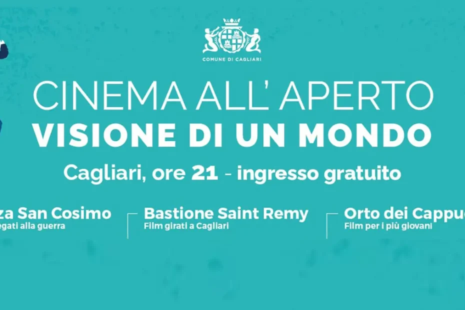 Cinema all'aperto Cagliari 2026, manifesto con location, orari e prezzi delle proiezioni | In Sardegna con Dani