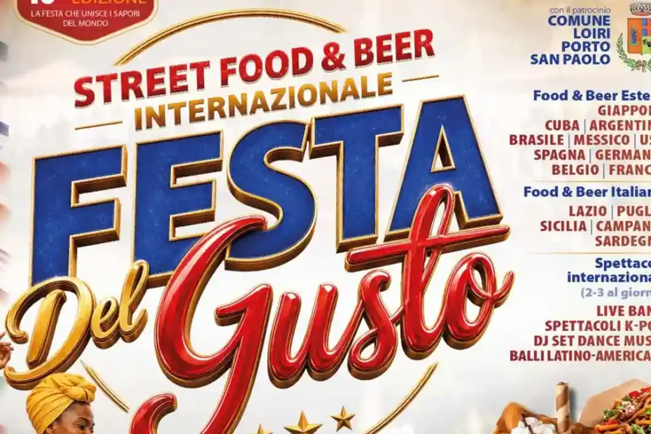Festa del gusto 2026 a Porto San Paolo, estratto del manifesto con il programma di massima | In Sardegna con Dani