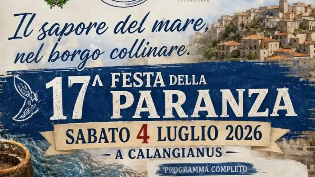 Festa della paranza Calangianus 2026, manifesto le date | In Sardegna con Dani