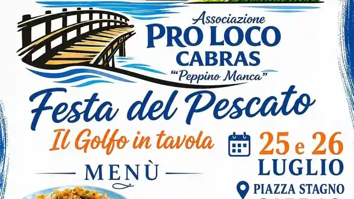 Festa del pescato di Cabras, data e manifesto 2026 | In Sardegna con Dani