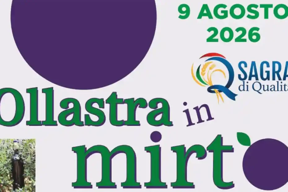 Ollastra in Mirto 2026, manifesto con la data ufficiale | In Sardegna con Dani