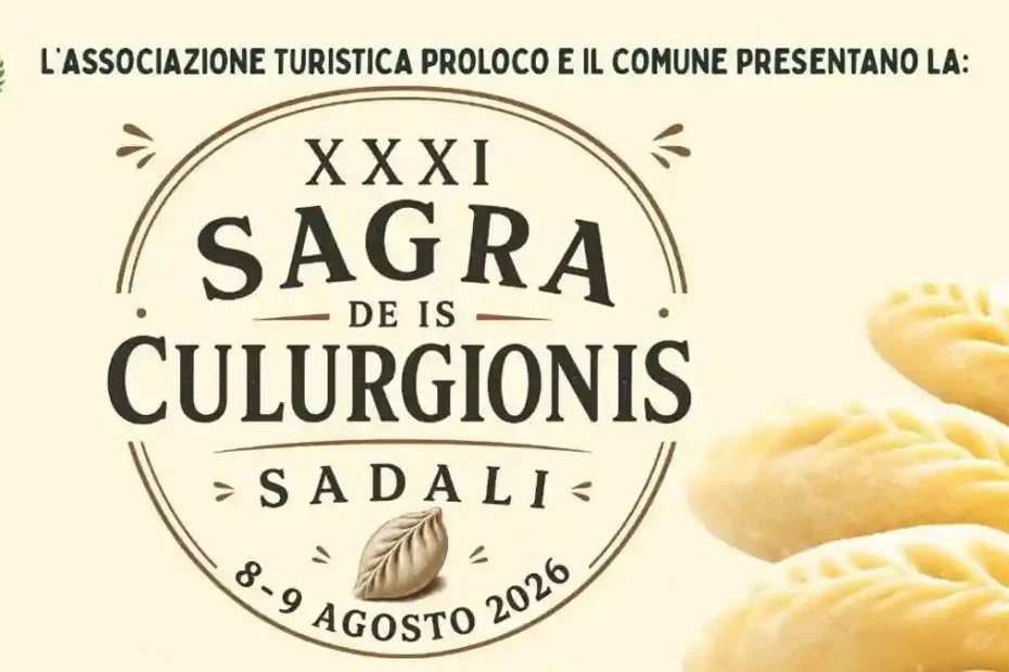 Sagra Cilurgionis Sadali 2026, manifesto ufficiale con le date | In Sardegna con Dani
