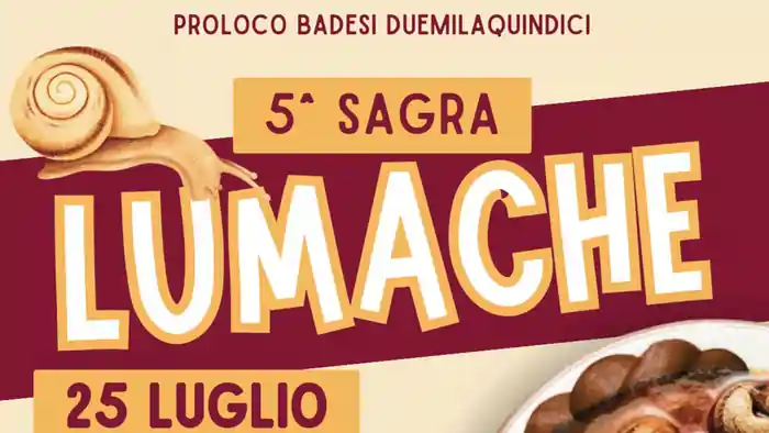 Sagra Lumache Badesi 2026, manifesto con la data dell'evento | In Sardegna con Dani