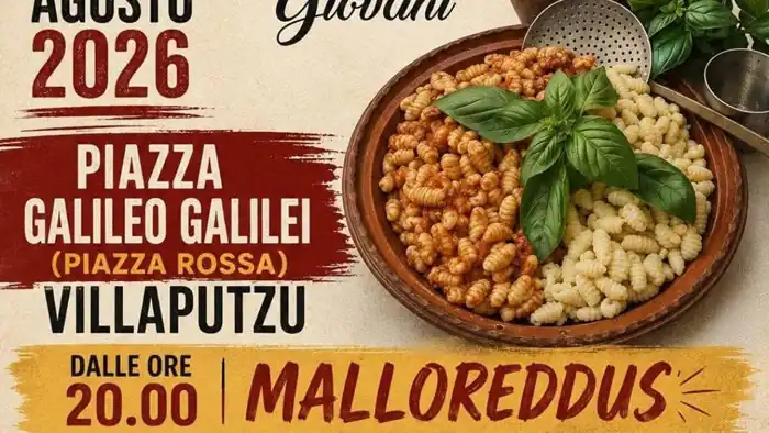 Sagra dei malloreddus 2026 a Villaputzu, manifesto | In Sardegna con Dani