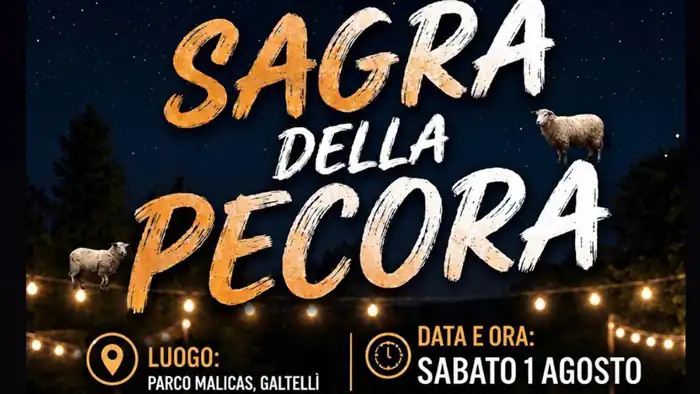 Sagra della pecora di Galtellì 2026, manifesto con data e location | In Sardegna con Dani