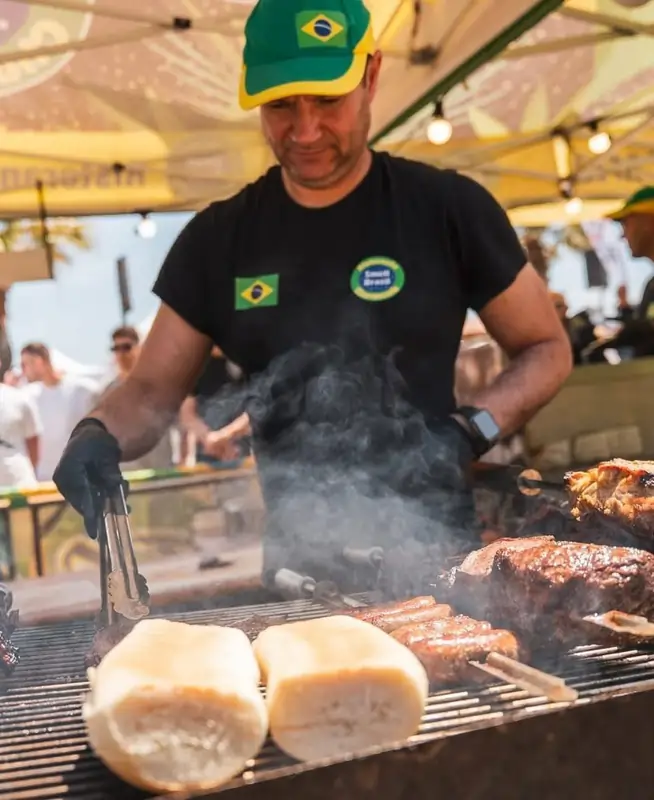 Stand street food brasiliano alla Festa del gusto internazionale | In Sardegna con Dani