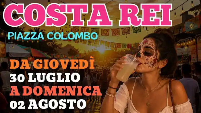 Viva Mexico Costa Rei 2026, manifesto con le date e la location ufficiali | In Sardegna con Dani