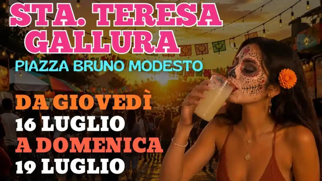 Viva Mexico Festival Santa Teresa Gallura 2026, manifesto con date e location dell'evento | In Sardegna con Dani