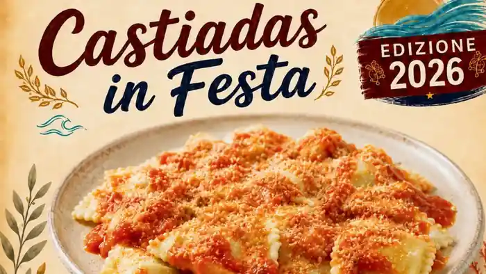 Sagra dei ravioli per Castiadas in Festa 2026, manifesto | In Sardegna con Dani