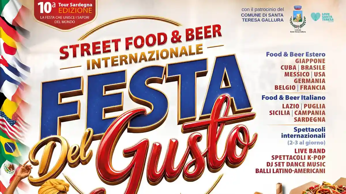 Festa del Gusto Internazionale a Santa Teresa Gallura: scopri il programma completo dal 19 al 21 agosto 2026!