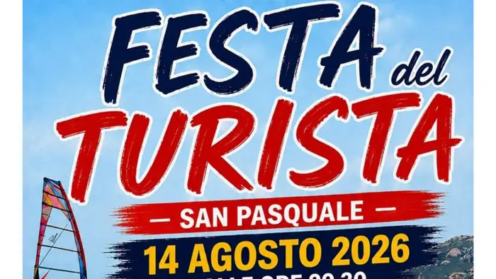 Festa del turista per il Ferragosto 2026 a San Pasquale (Santa Teresa Gallura), manifesto | In Sardegna con Dani