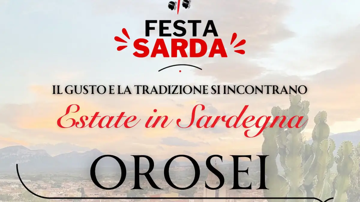 Festa sarda Orosei 2026, manifesto | In Sardegna con Dani