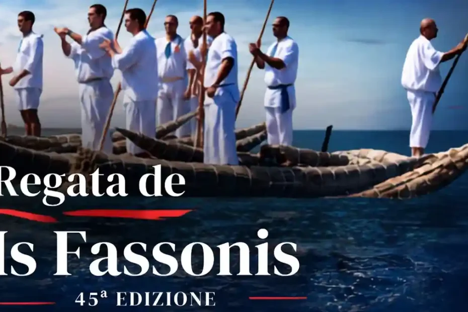 Regata de Is Fassonis 2026 a Santa Giusta, manifesto con le barche in evidenza | In Sardegna con Dani
