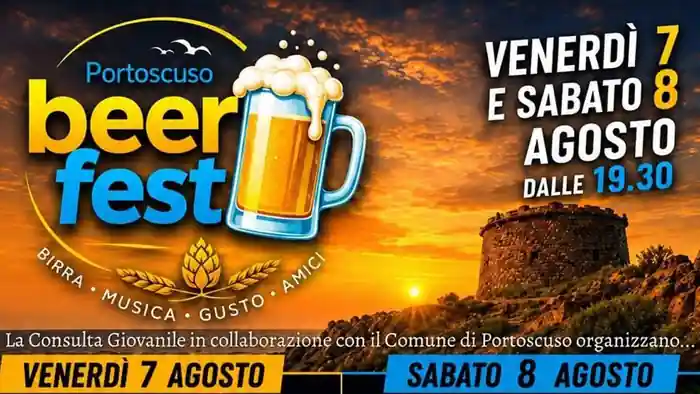 Portoscuso Beer fest 2026, manifesto con le date ufficiali | In Sardegna con Dani