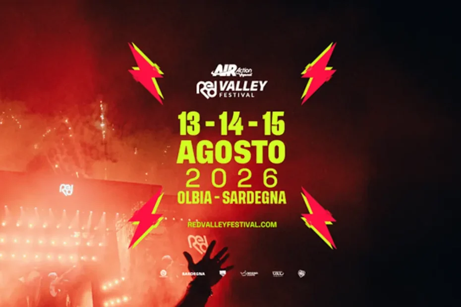 Red Valley Festival 2026 a Olbia, manifesto e date ufficiali | In Sardegna con Dani