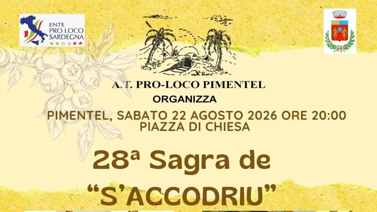 Sagra de S’Accodriu a Pimentel: scopri il programma completo del 22 agosto 2026!