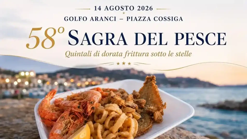 Sagra del pesce Golfo Aranci 2026, manifesto con la data ufficiale | In Sardegna con Dani