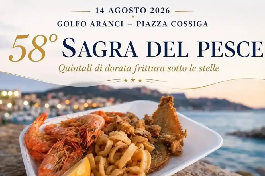 Sagra del pesce Golfo Aranci 2026, manifesto con la data ufficiale | In Sardegna con Dani