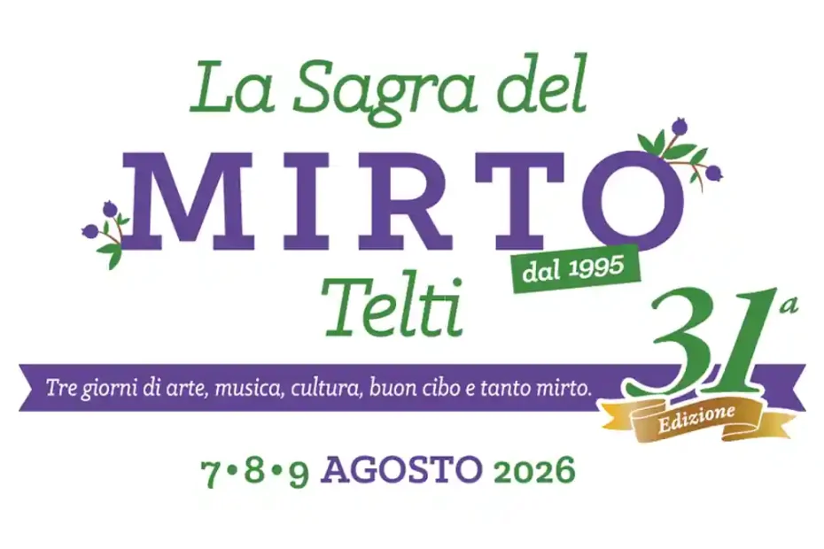 Sagra del mirto Telti 2026, manifesto con le date ufficiali | In Sardegna con Dani