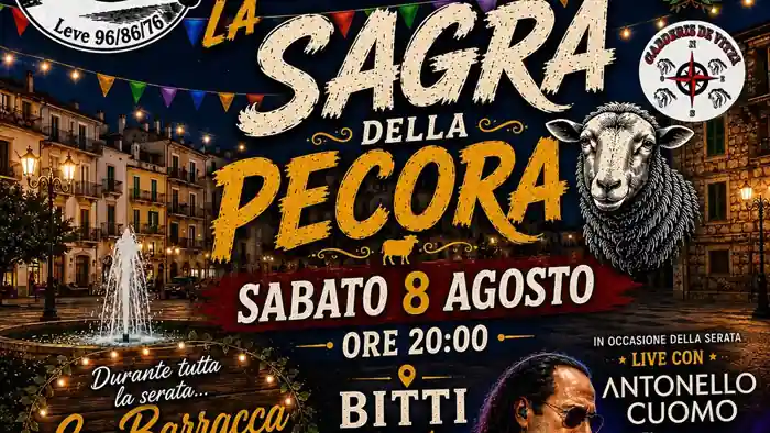 Sagra della pecora Bitti 2026, manifesto con data e orario di inizio | In Sardegna con Dani