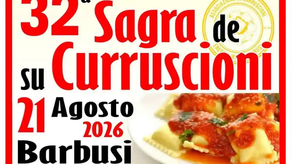 Sagra dei ravioli di Barbusi 2026, manifesti e data | In Sardegna con Dani
