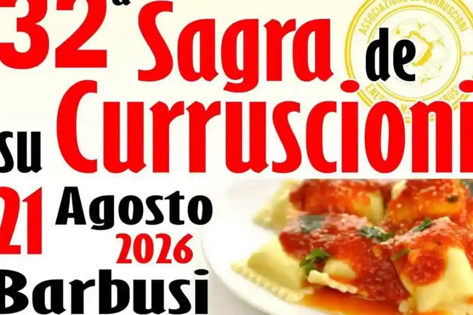 Sagra dei ravioli di Barbusi 2026, manifesti e data | In Sardegna con Dani