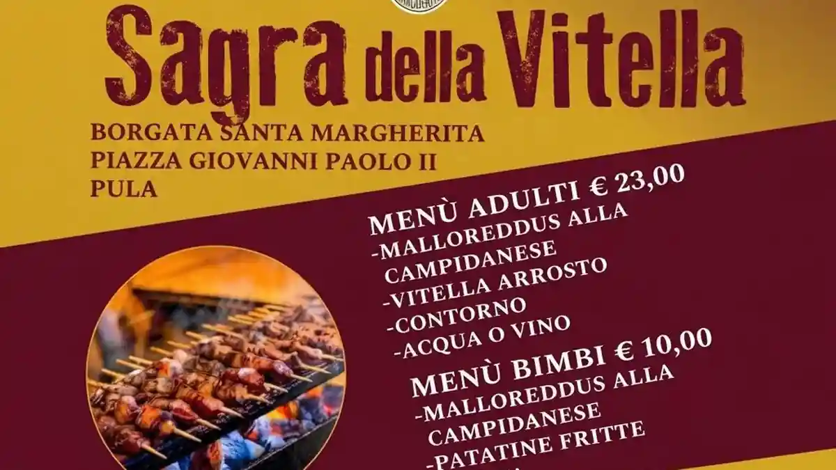 Sagra della Vitella e festa patronale di Santa Margherita di Pula: scopri il programma completo dal 20 al 23 agosto 2026!