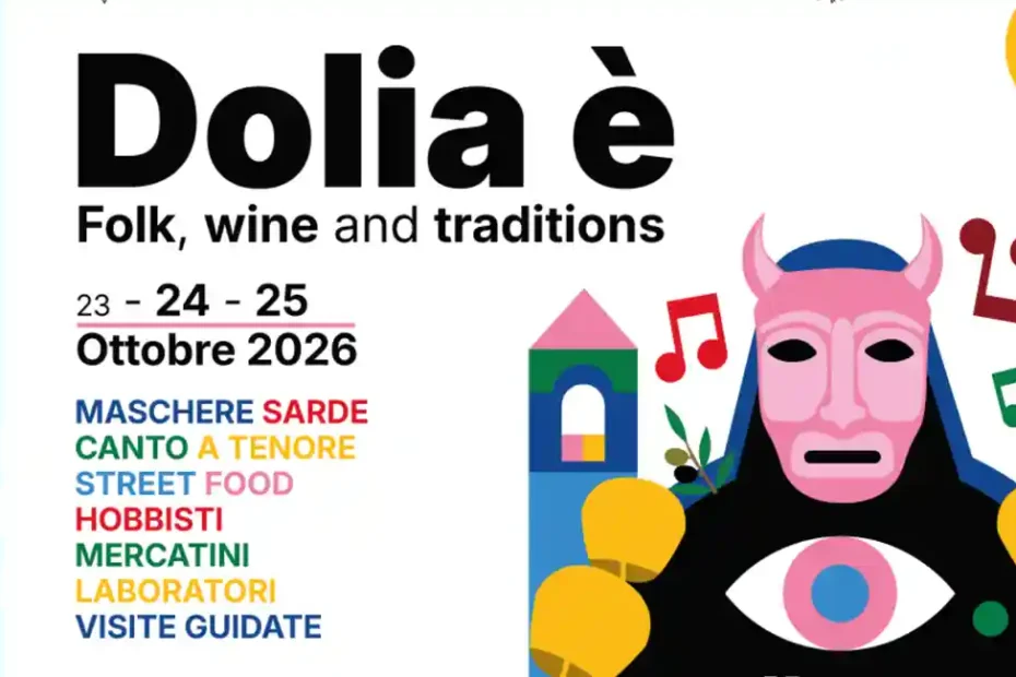 Dolia è 2026 a Dolianova, manifesto ufficiale con date e programma di massima | In Sardegna con Dani